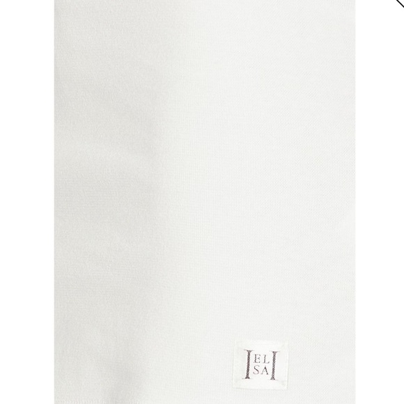 Helsa Heavy Rib Double Halter Dress in White - Picture 5 of 14